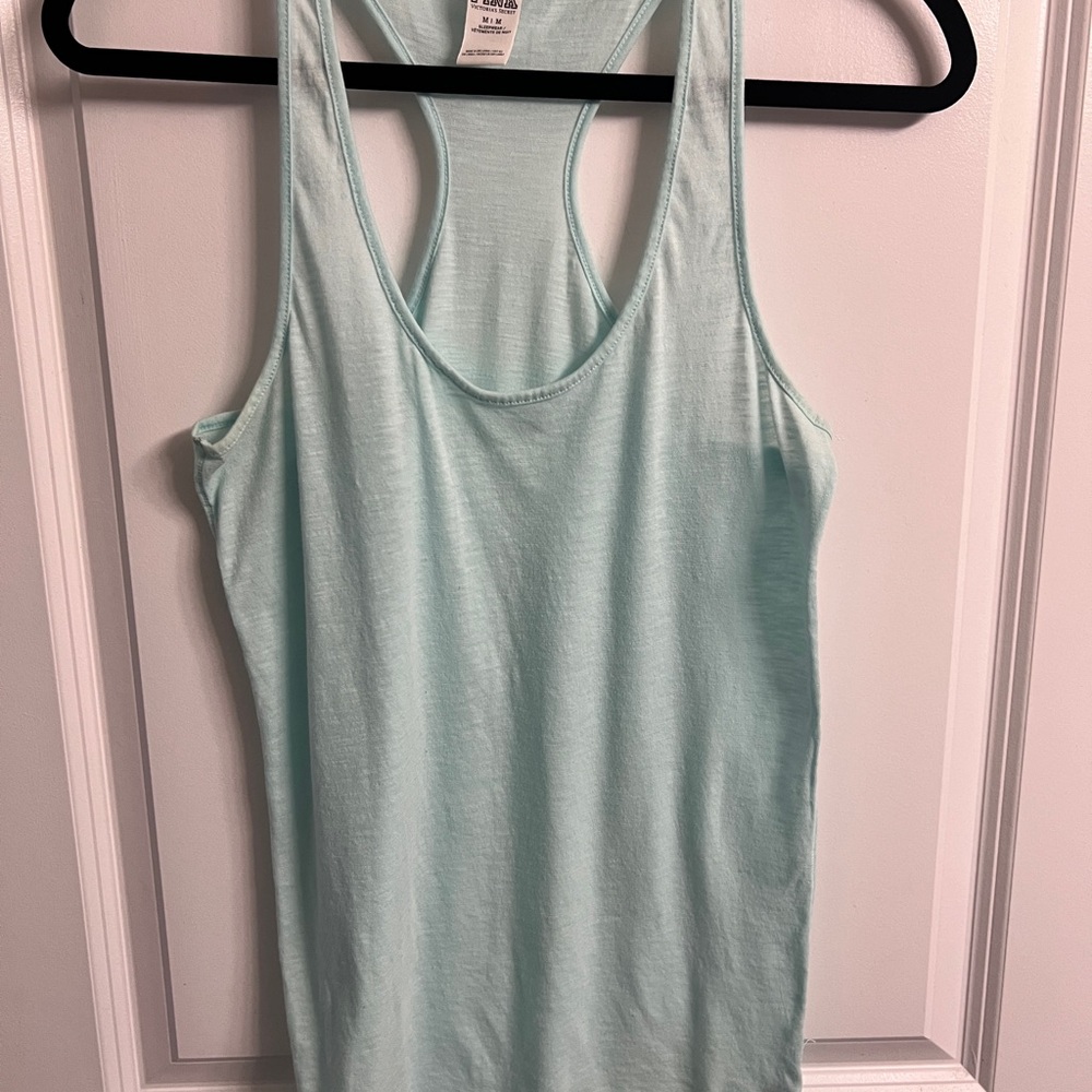 Baby blue racer back tank top from pink size M